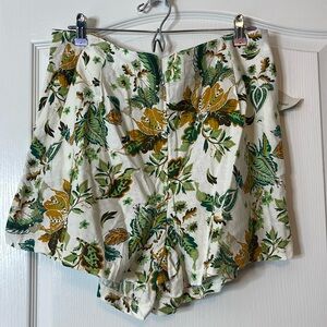 Philosophy Linen Blend Floral Print Shorts XL